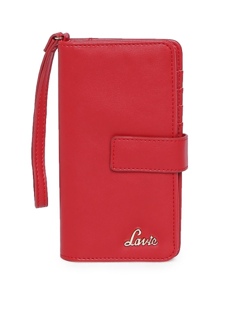 

Lavie Women Red Solid Two Fold Wallet