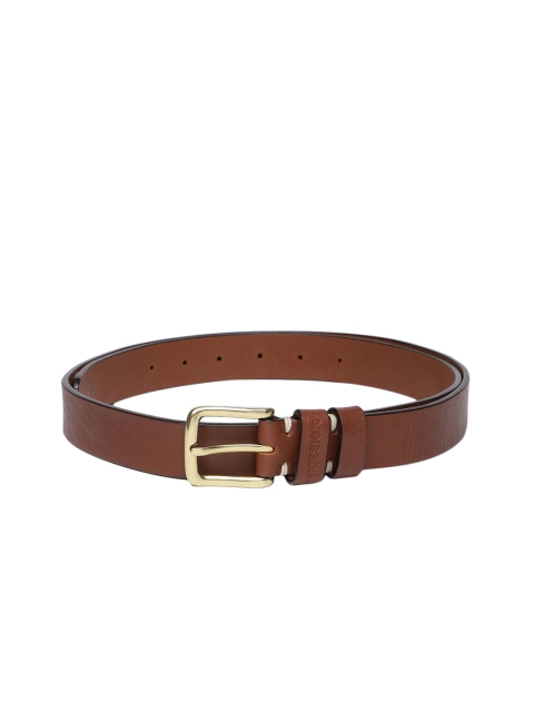 

Hidesign Men Tan-Brown Solid Leather Belt