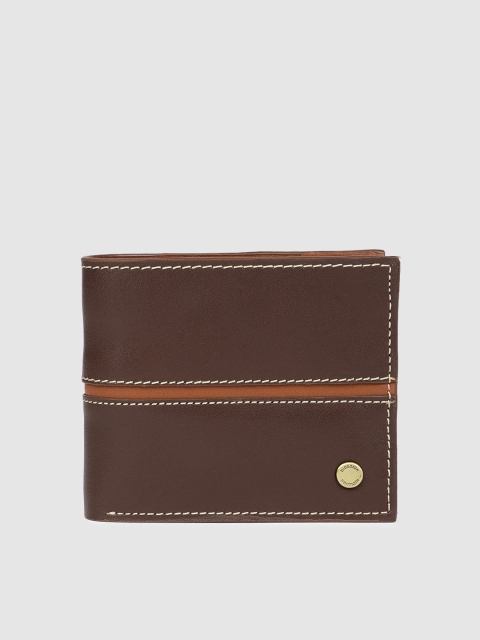 

Hidesign Men Brown Solid Leather Two Fold Wallet