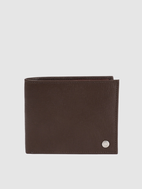 

Hidesign Men Brown Solid Leather Two Fold Wallet