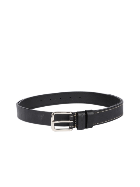 

Hidesign Men Black Solid METIS RIO Leather Belt