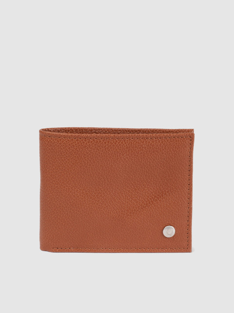 

Hidesign Men Tan-Brown Solid Leather Two Fold Wallet