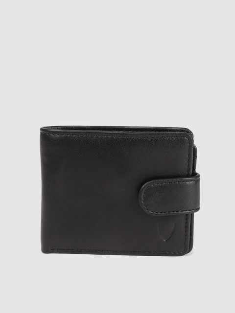 

Hidesign Men Black Solid Leather Two Fold Wallet