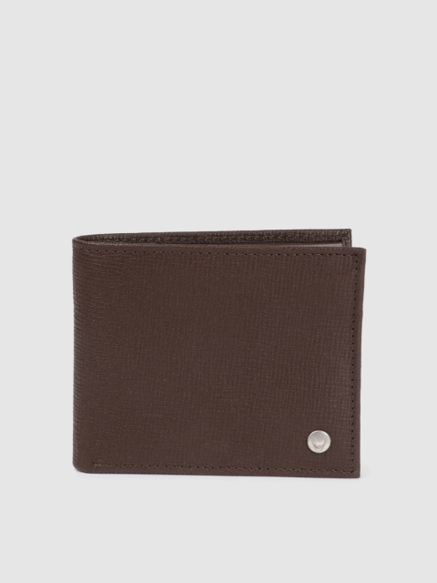 

Hidesign Men Brown Textured Leather Two Fold Wallet