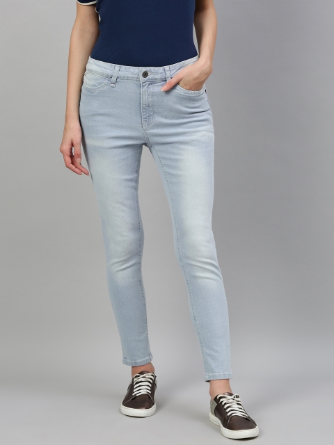 

Roadster Women Blue Skinny Fit Mid-Rise Clean Look Stretchable Jeans