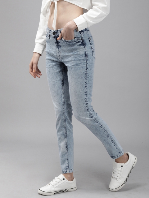 

Roadster Women Blue Skinny Fit Mid-Rise Clean Look Stretchable Jeans