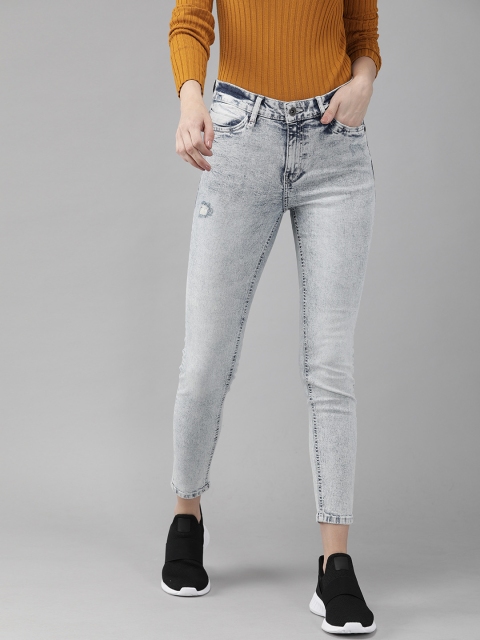 

Roadster Women Blue Skinny Fit Mid-Rise Clean Look Jeans