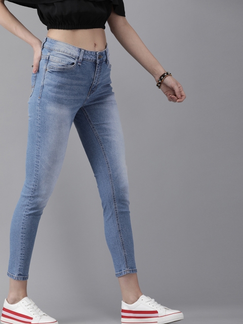 

Roadster Women Blue Skinny Fit Mid-Rise Clean Look Stretchable Jeans