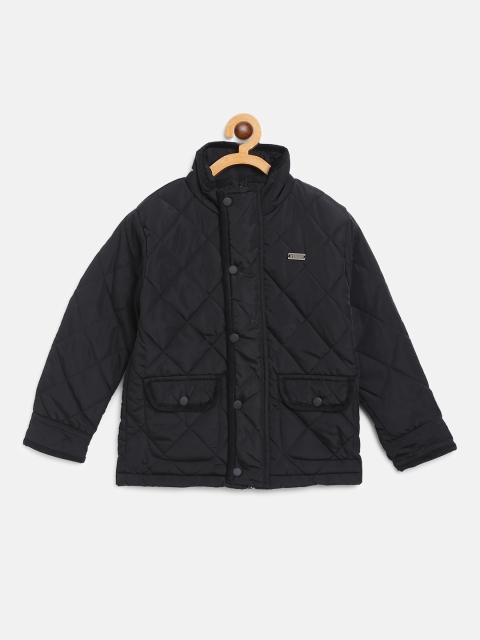 

Gini and Jony Boys Black Solid Quilted Jacket