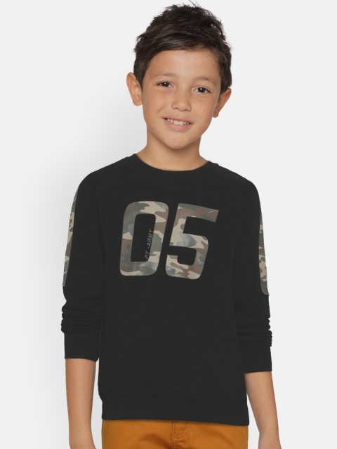 

Palm Tree Boys Black & Beige Printed Sweatshirt