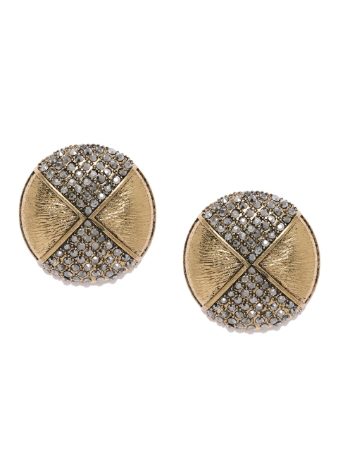 

Tipsyfly Gold-Toned Contemporary Oversized Studs
