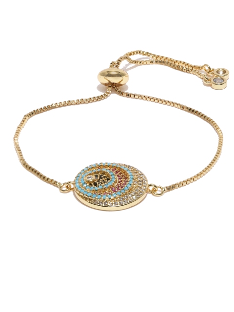 

Tipsyfly Women Gold-Toned Charm Bracelet