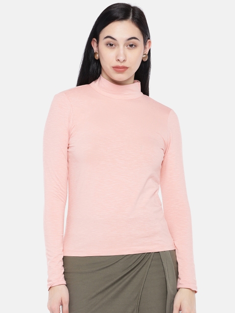 

The Label Life Women Pink Solid Top