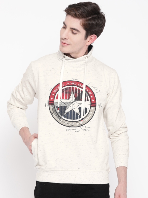 

Duke Men Off White Printed Sweatshirt