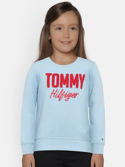 

Tommy Hilfiger Girls Blue Embroidered Sweatshirt