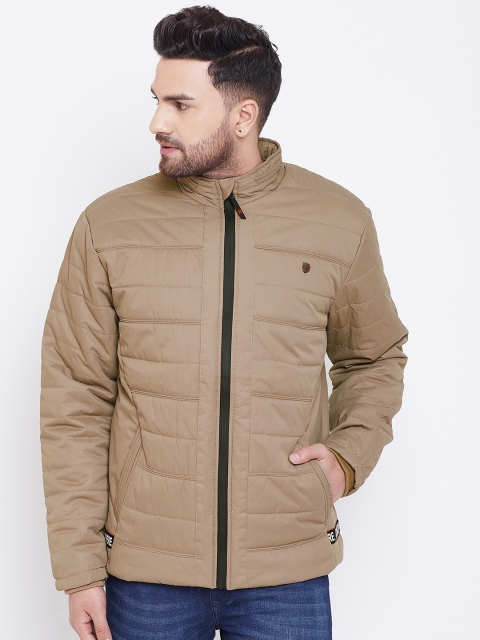 

Adobe Men Beige Solid Windcheater Padded Jacket