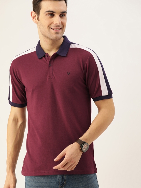 

Allen Solly Sport Men Maroon Slim Fit Solid Polo Collar T-shirt