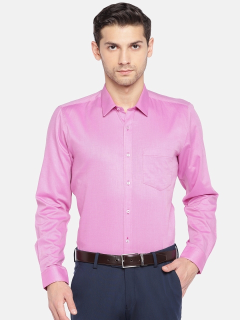 

Turtle Men Pink Relaxed Slim Fit Solid Formal Shirt
