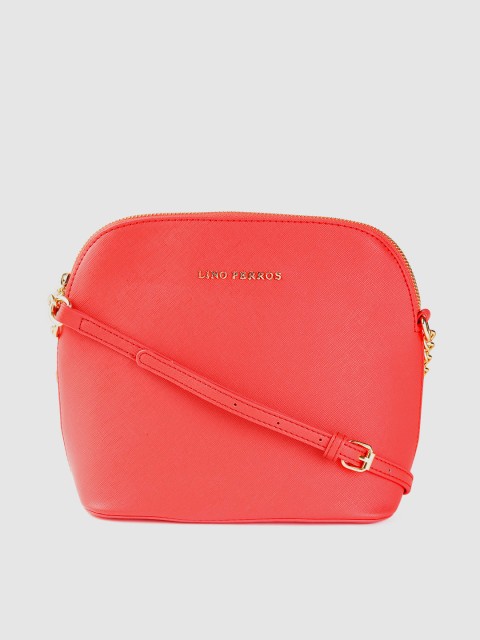 

Lino Perros Red Solid Sling Bag