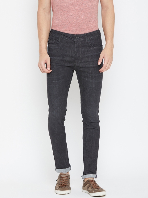 

SELECTED Men Black Skinny Fit Mid-Rise Clean Look Stretchable Jeans