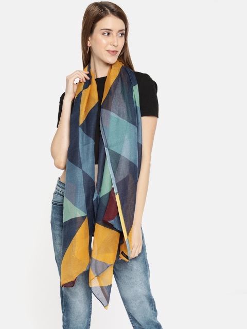 

Ayesha Women Multicoloured Colourblocked Scarf, Multi
