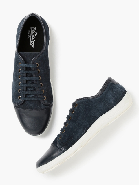 

Roadster Men Navy Suede Casual Shoes, Navy blue