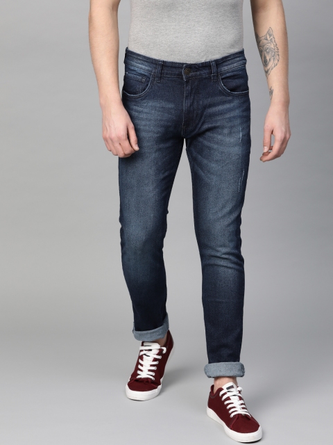 

Metronaut Men Navy Blue Slim Fit Mid-Rise Clean Look Stretchable Jeans