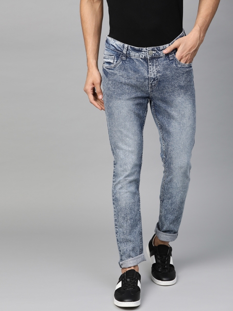 

Metronaut Men Blue Slim Fit Mid-Rise Clean Look Stretchable Jeans