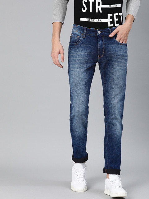

Metronaut Men Blue Slim Fit Mid-Rise Clean Look Stretchable Jeans