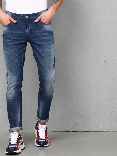 

Metronaut Men Navy Blue Slim Fit Mid-Rise Clean Look Stretchable Jeans