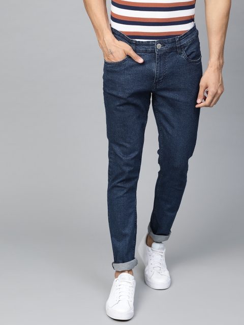 

Metronaut Men Navy Blue Skinny Fit Mid-Rise Clean Look Stretchable Jeans