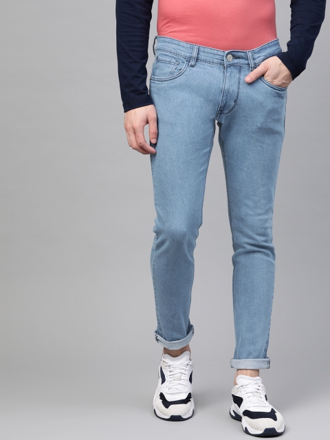 

Metronaut Men Blue Skinny Fit Mid-Rise Clean Look Stretchable Jeans