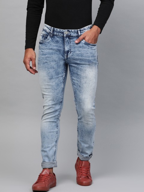 

Metronaut Men Blue Slim Fit Mid-Rise Clean Look Stretchable Jeans