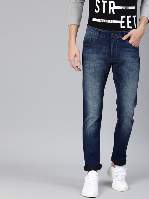 

Metronaut Men Blue Slim Fit Mid-Rise Clean Look Stretchable Jeans