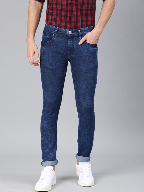 

Metronaut Men Blue Skinny Fit Mid-Rise Clean Look Stretchable Jeans