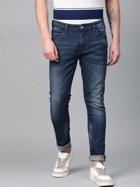 

Metronaut Men Navy Blue Slim Fit Mid-Rise Clean Look Stretchable Jeans