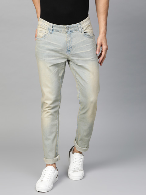 

Metronaut Men Blue Slim Fit Mid-Rise Clean Look Stretchable Jeans