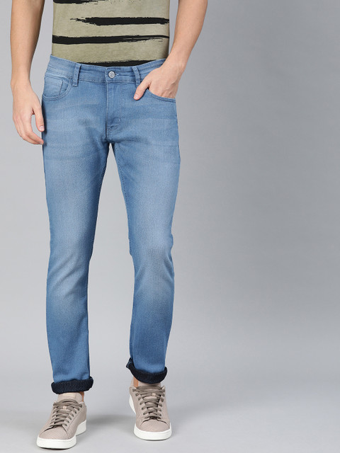 

Metronaut Men Blue Slim Fit Mid-Rise Clean Look Stretchable Jeans