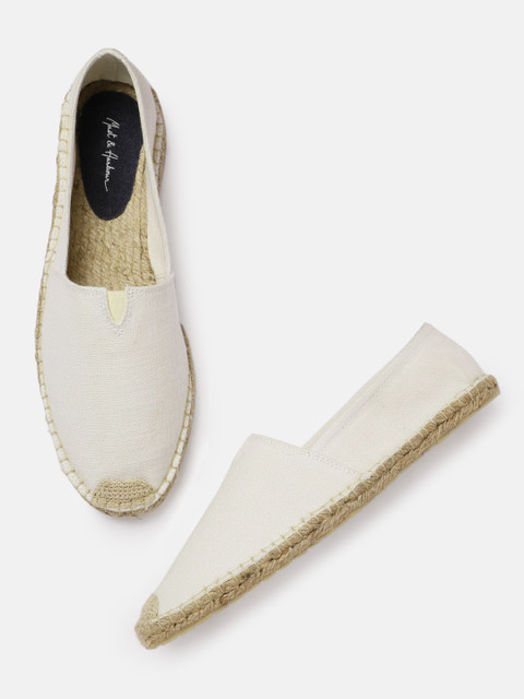 

Mast & Harbour Men White Espadrilles