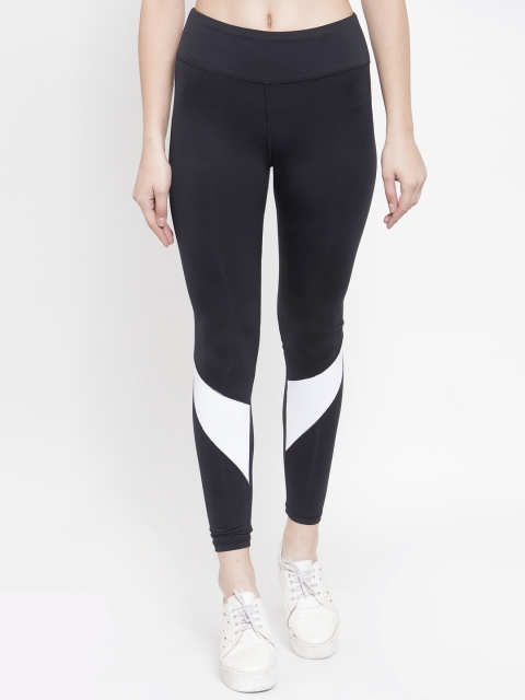 

Boston Club Women Black & White Printed Skinny-Fit Tights