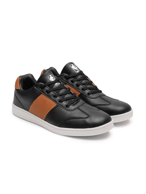 

NBA Men Black & Brown Sneakers