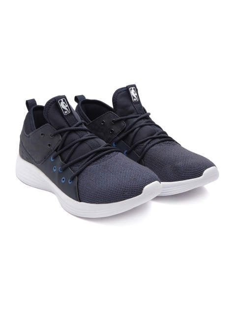 

NBA Men Navy Blue Solid Sneakers