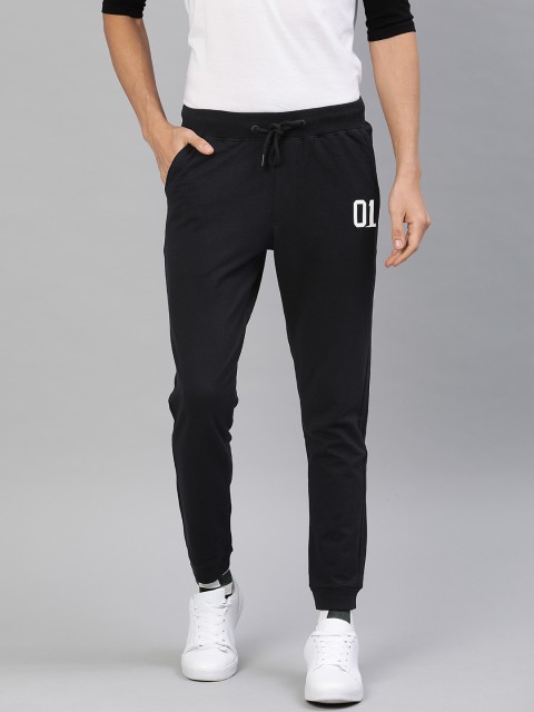

SINGLE Men Black Regular Fit Solid Joggers