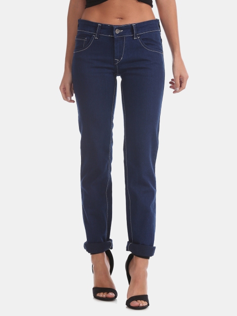 

Flying Machine Women Blue Skinny Fit Mid-Rise Clean Look Stretchable Jeans