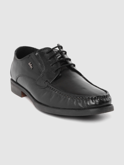 

Lee Cooper Men Black Solid Leather Formal Derbys