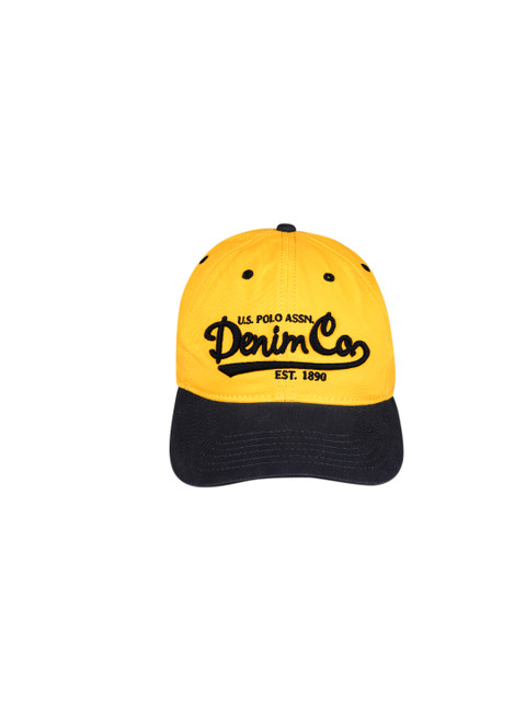 

U.S. Polo Assn. Men Yellow & Navy Blue Embroidered Baseball Cap