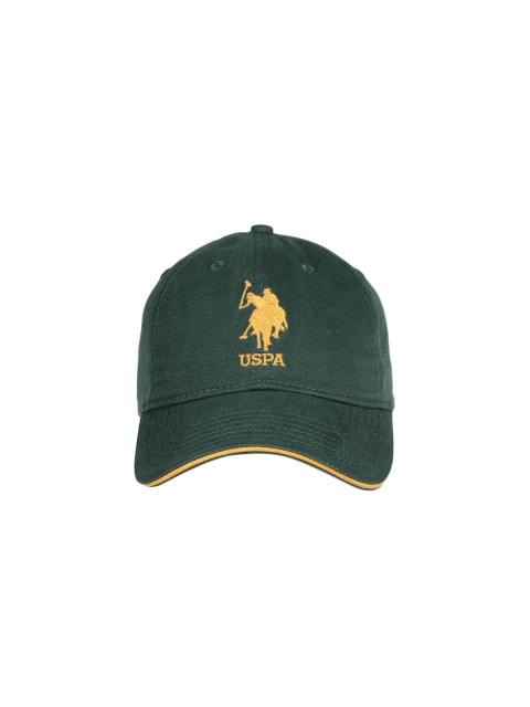 

U.S. Polo Assn. Men Green Solid Baseball Cap