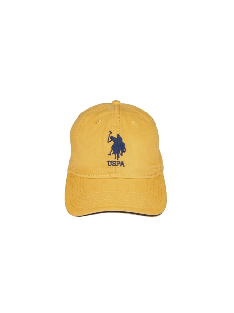 

U.S. Polo Assn. Men Yellow Solid Baseball Cap