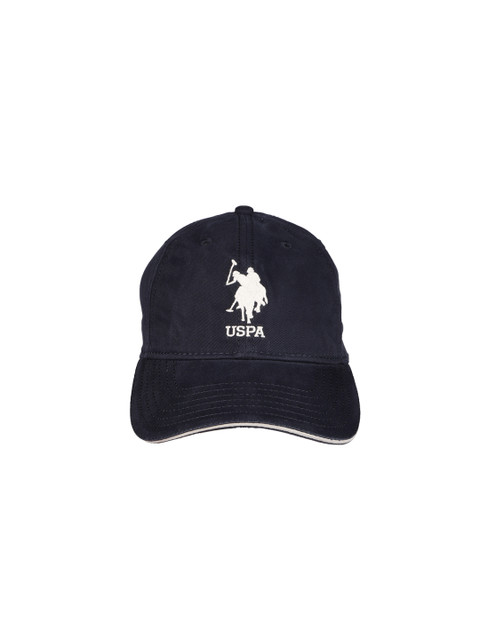 

U.S. Polo Assn. Men Navy Blue Solid Baseball Cap