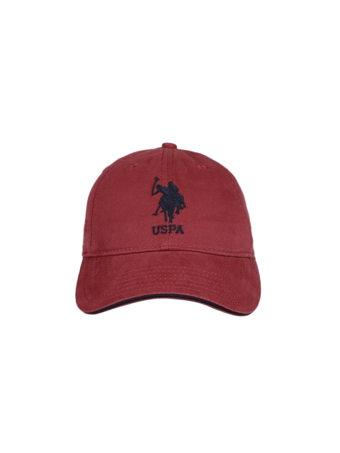 

U.S. Polo Assn. Men Maroon Solid Baseball Cap